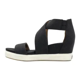 Dr. Scholl'S Sheena Wedge Sandals Leather Black Colour For Women