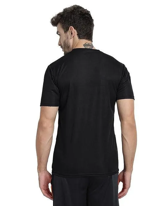 Dri-FIT Bi-Color T-Shirt for Men - Workout & Leisure [Lime Green/ Charcoal Black]