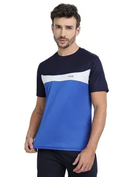 Dri-FIT Men's Workout T-Shirt - Navy, White & Blue