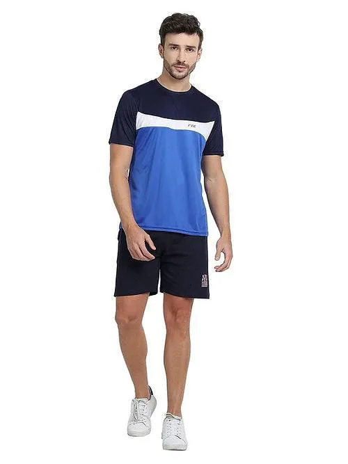 Dri-FIT Men's Workout T-Shirt - Navy, White & Blue