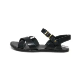 Dune London Flat Sandals Leather Black Colour For Women