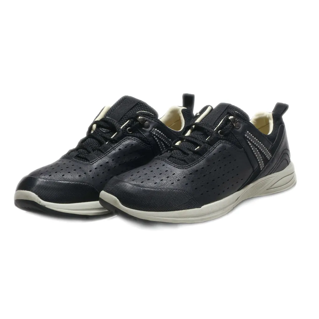 Earth Spirit Low-Top Sneakers Leather Black Colour For Men