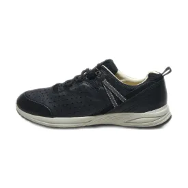 Earth Spirit Low-Top Sneakers Leather Black Colour For Men