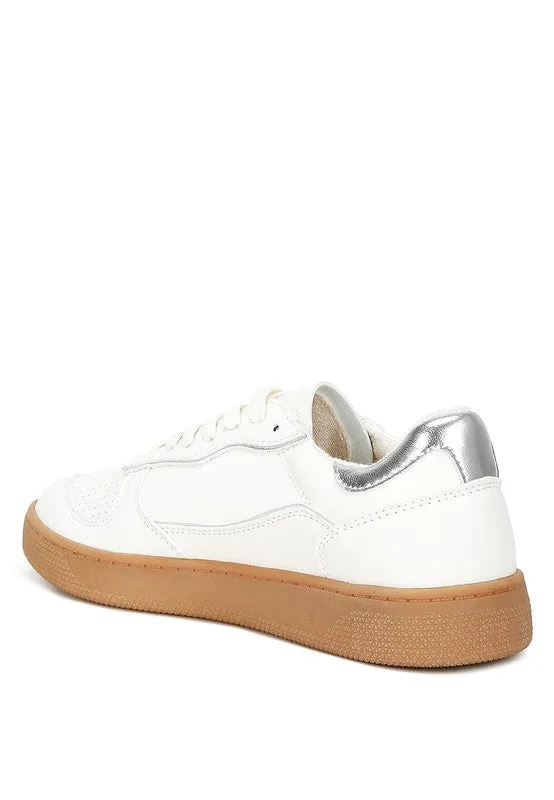 Faux Leather Everyday Sneakers