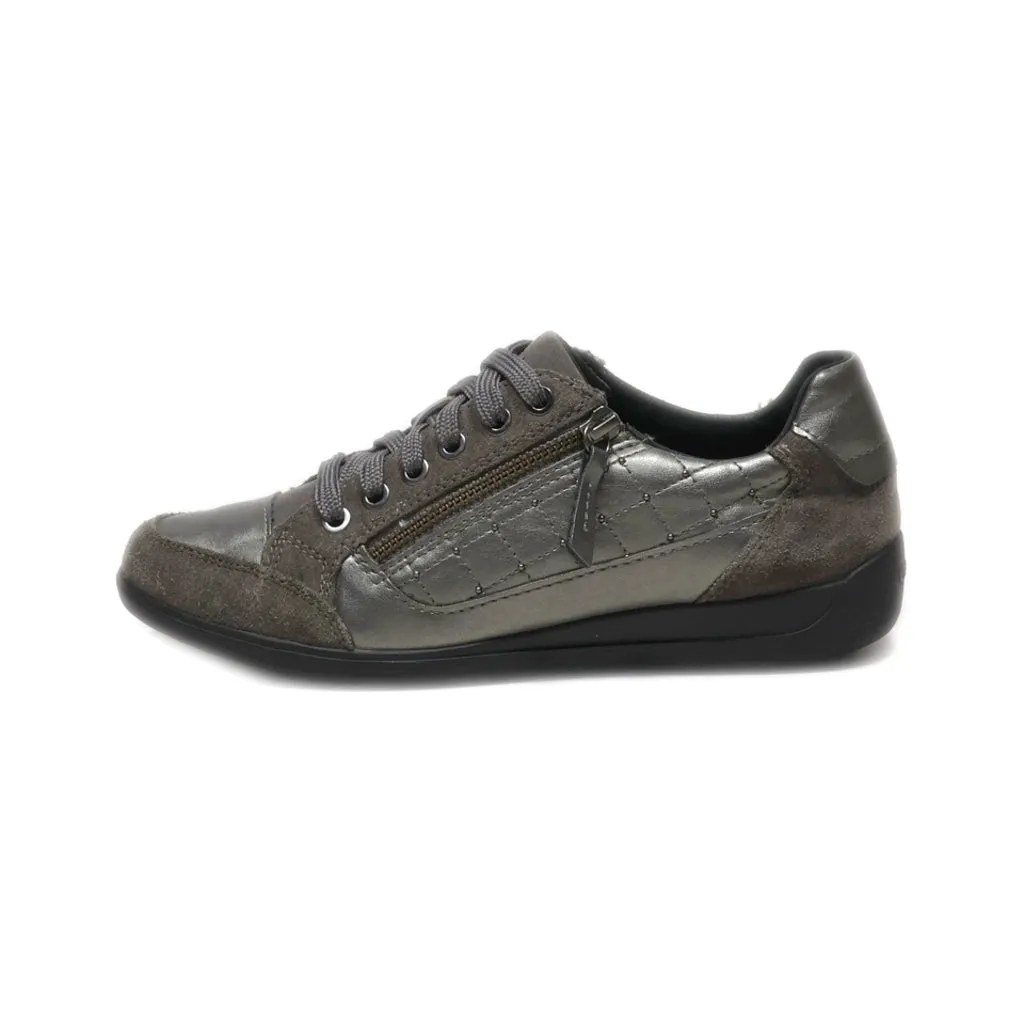 Geox Lace Ups Suede Grey Colour For Women