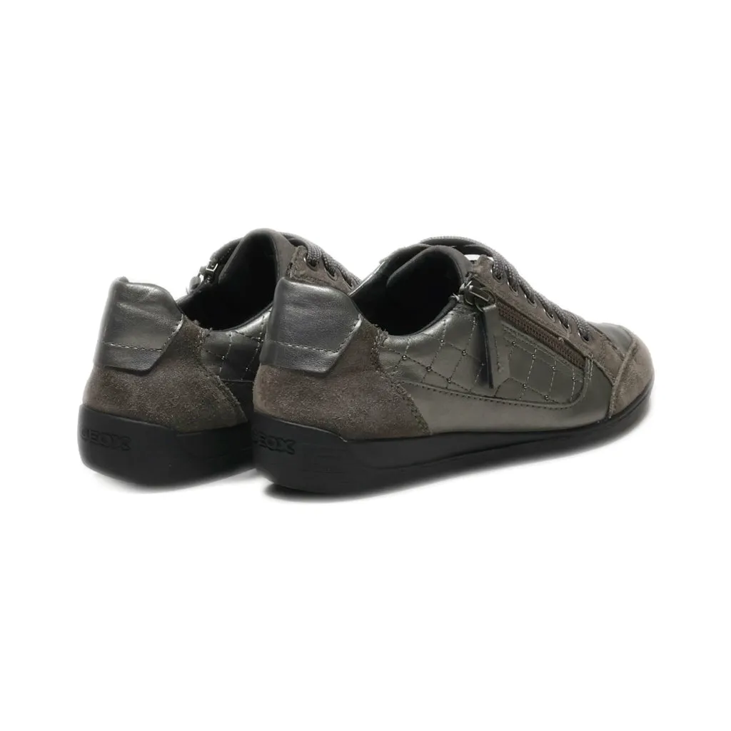 Geox Lace Ups Suede Grey Colour For Women