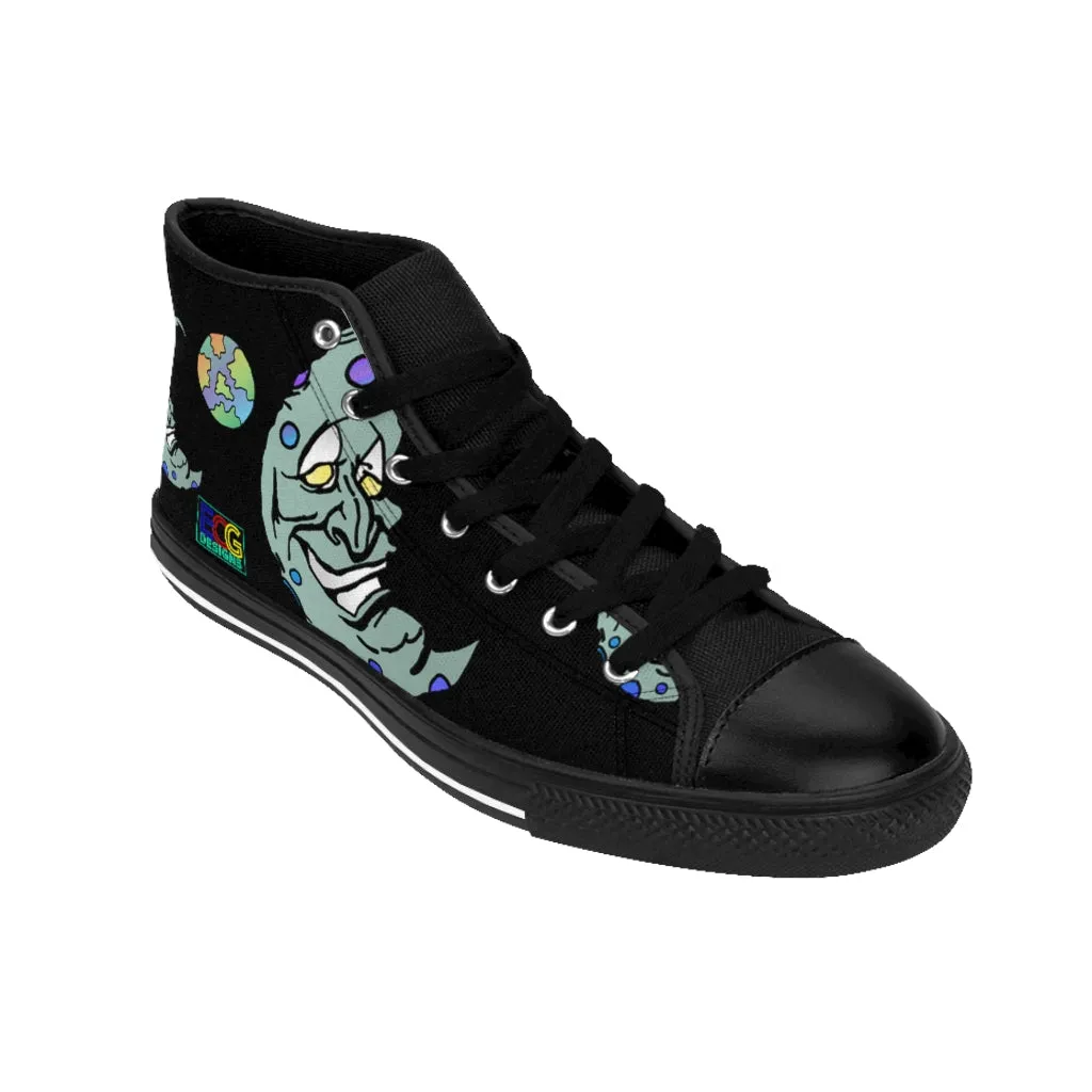 Green Moon Women's High-top Sneakers