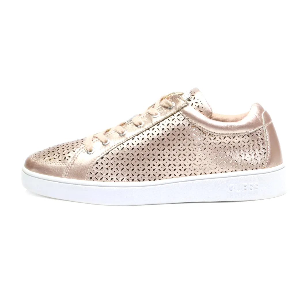 Guess Low-Top Sneakers Leather Gold Colour For Women