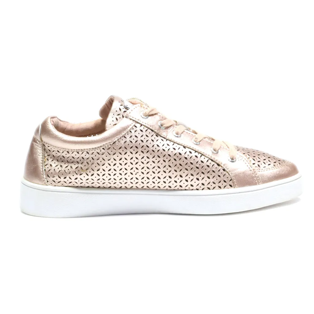 Guess Low-Top Sneakers Leather Gold Colour For Women