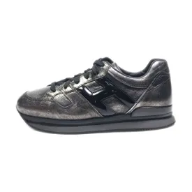 Hogan Low-Top Sneakers Leather Brown Colour For Women