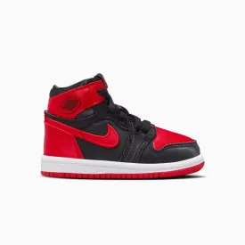 Kid's Air Jordan 1 Retro High OG "Satin Bred" Toddlers