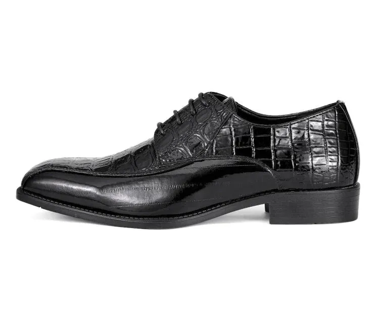 Men's Harvey Black Lace-Up Dress Shoes