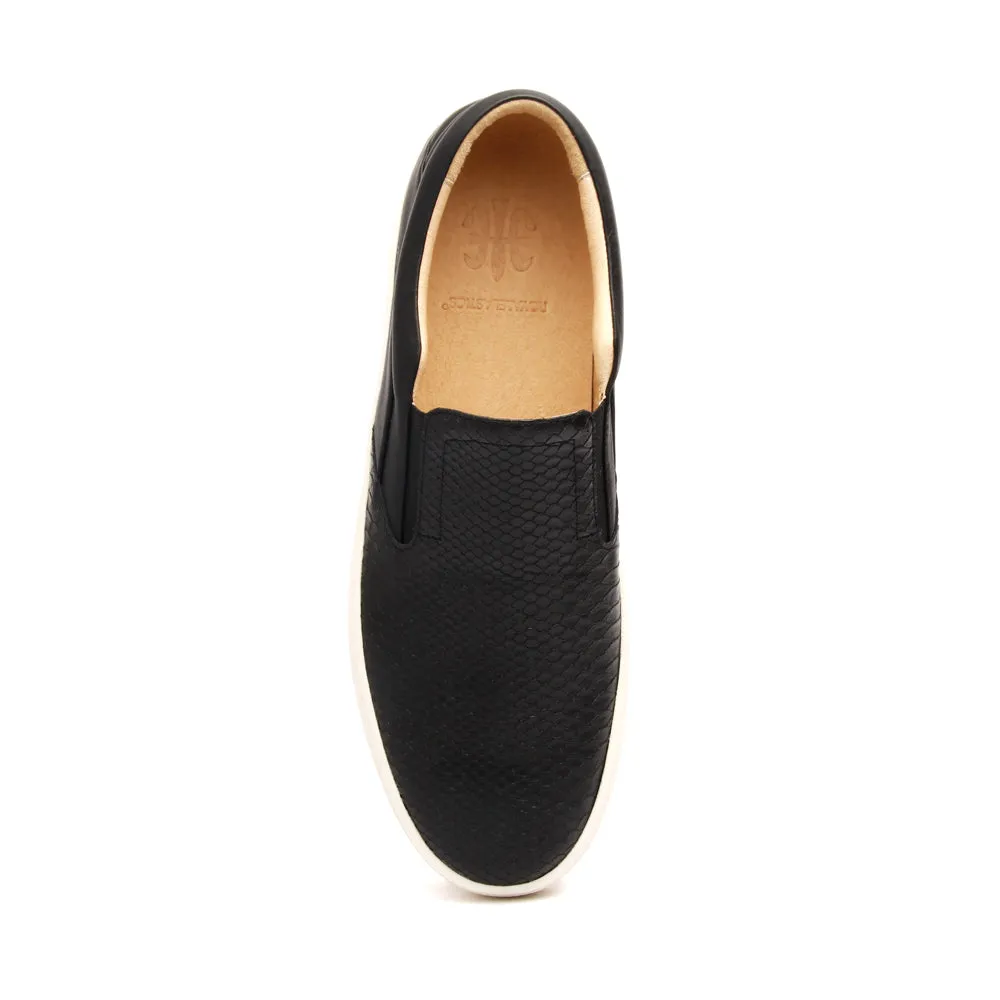 Men's Ketella Black Leather Loafers 00383-990