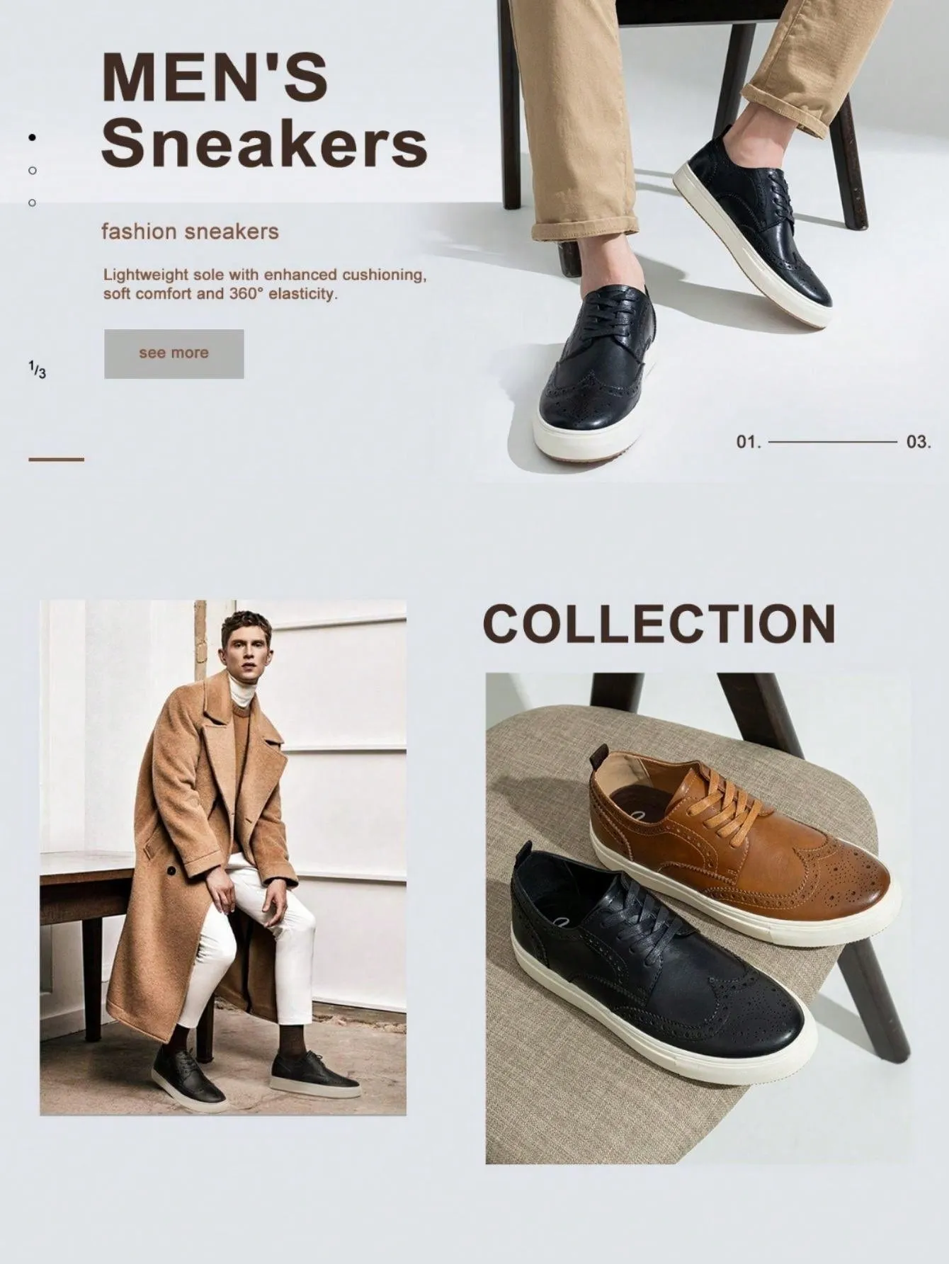 Men's Sneakers Casual Shoes Comfortable Dress Fashion Sneakers