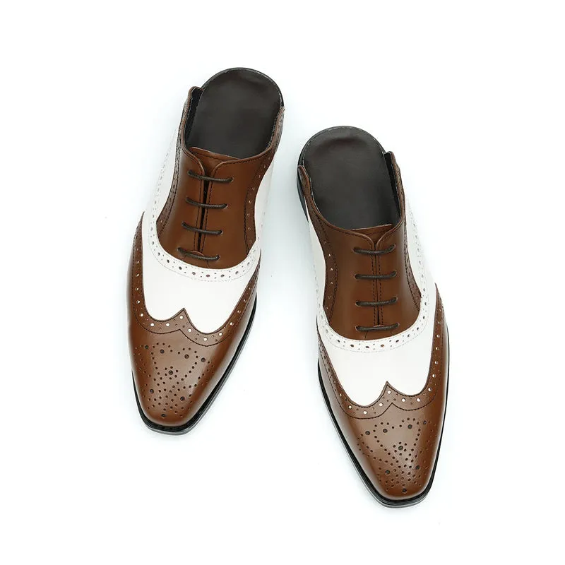 Modish Leather Lace-Up Dress Shoes