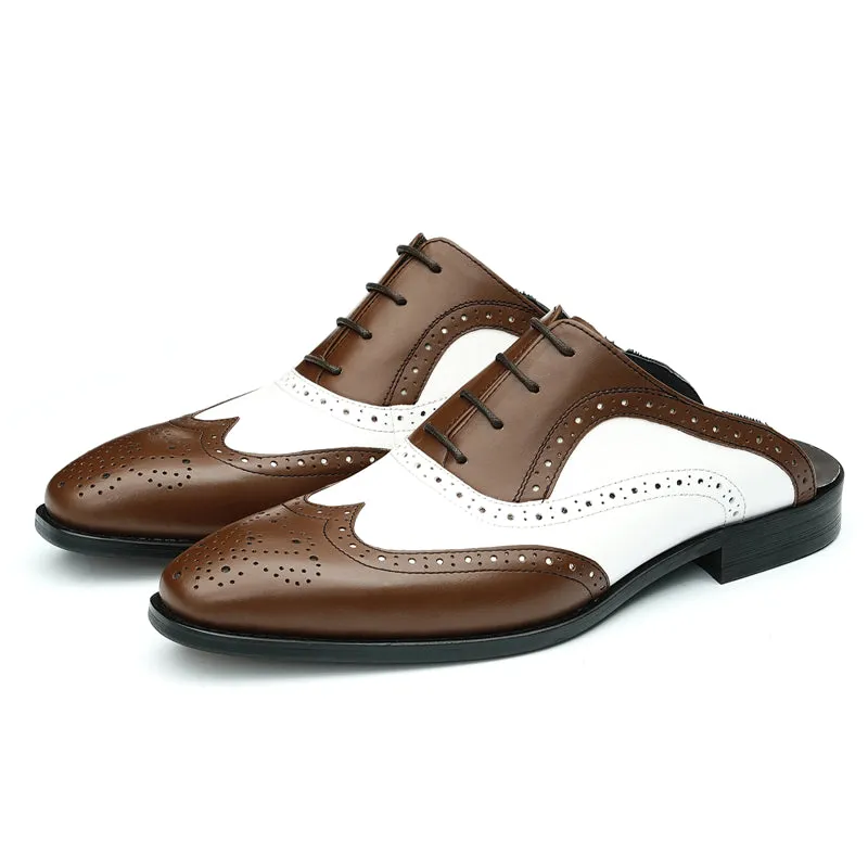 Modish Leather Lace-Up Dress Shoes