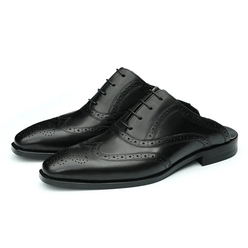 Modish Leather Lace-Up Dress Shoes