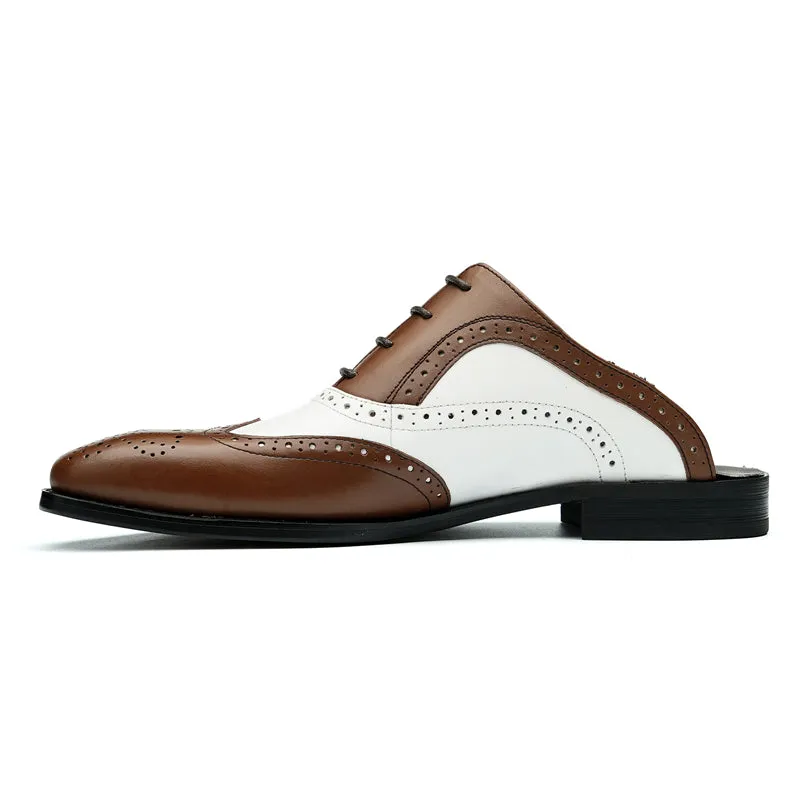 Modish Leather Lace-Up Dress Shoes