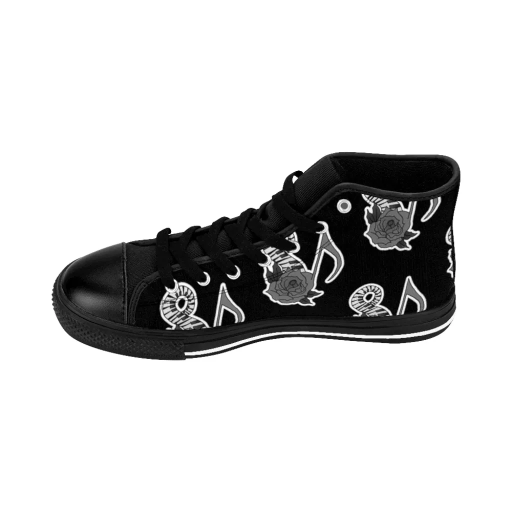 Musical Rose Women's High-top Sneakers