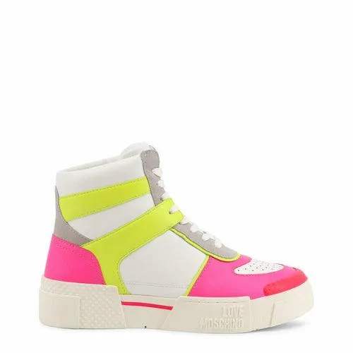 Neon Pink High Top Sneakers For Sale