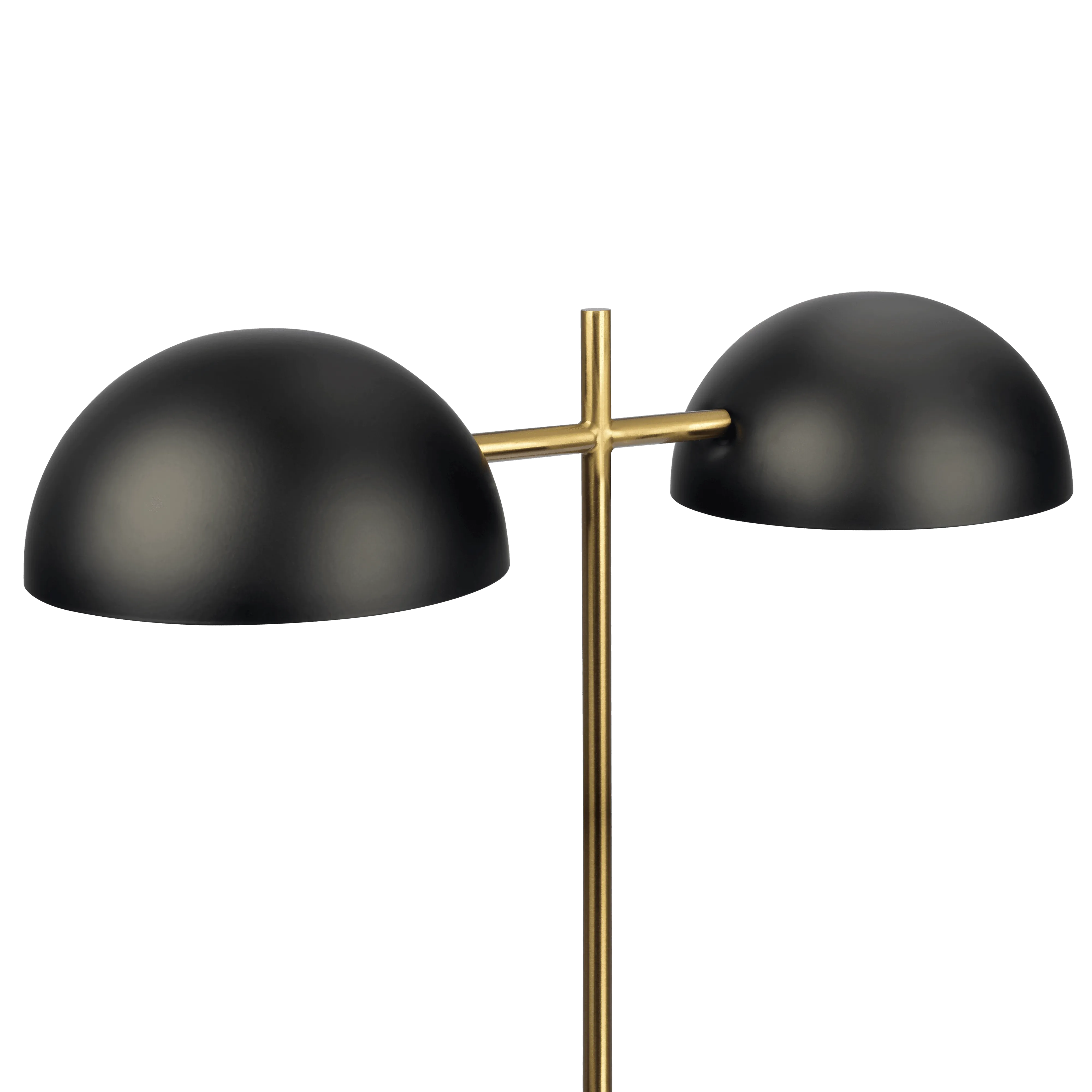 Nova Hydro Black Table Lamp with On/Off Switch Double Lamp with Faux Marble Base