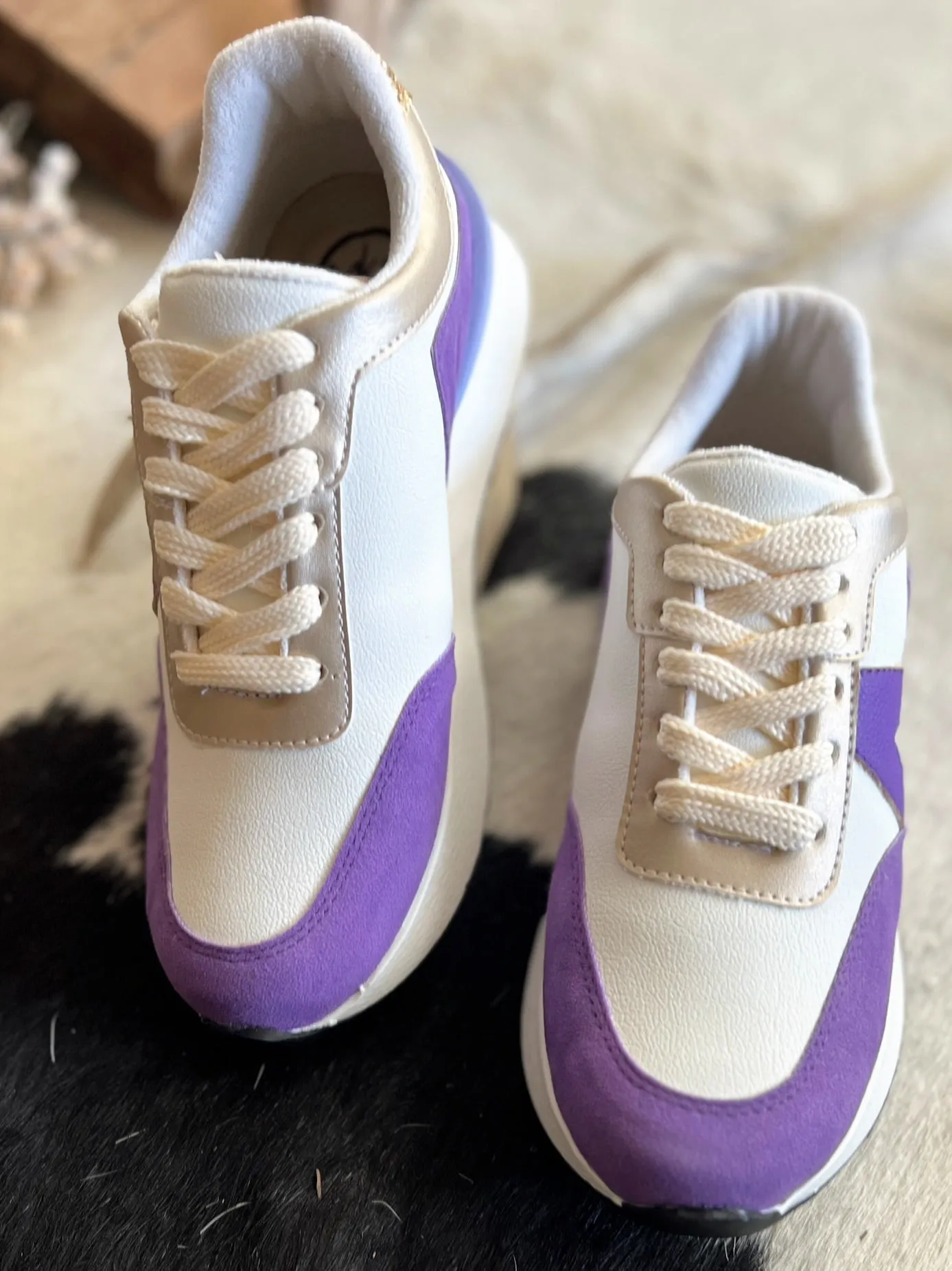 Nova Purple Glitter Sneakers