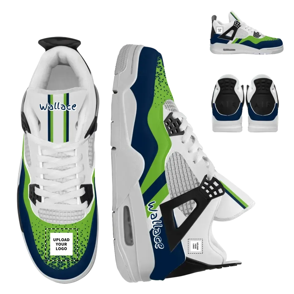 Personalized Sneakers, Custom Sneakers, Put name or business name on it, AJ4-C05107