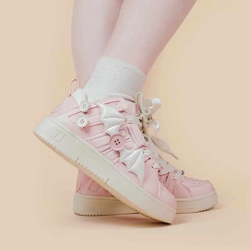 Pink Bat Sneakers