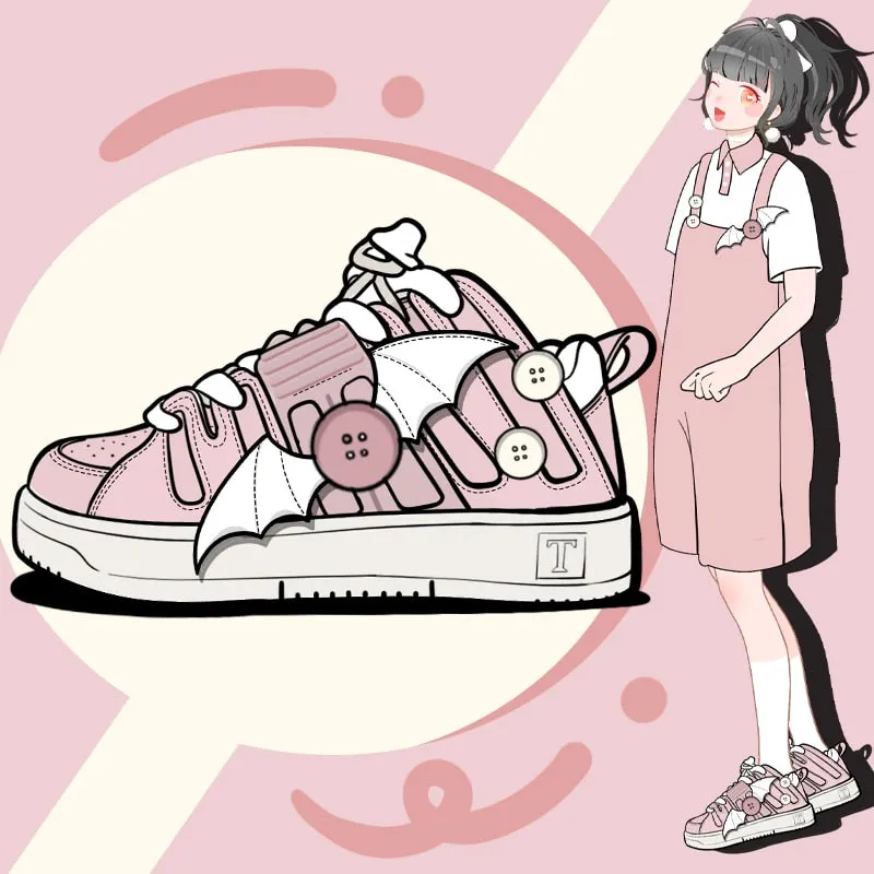 Pink Bat Sneakers