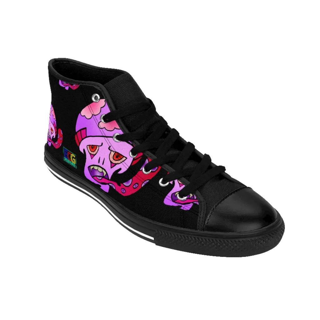 Pink Shroom Men's High-top Sneakers