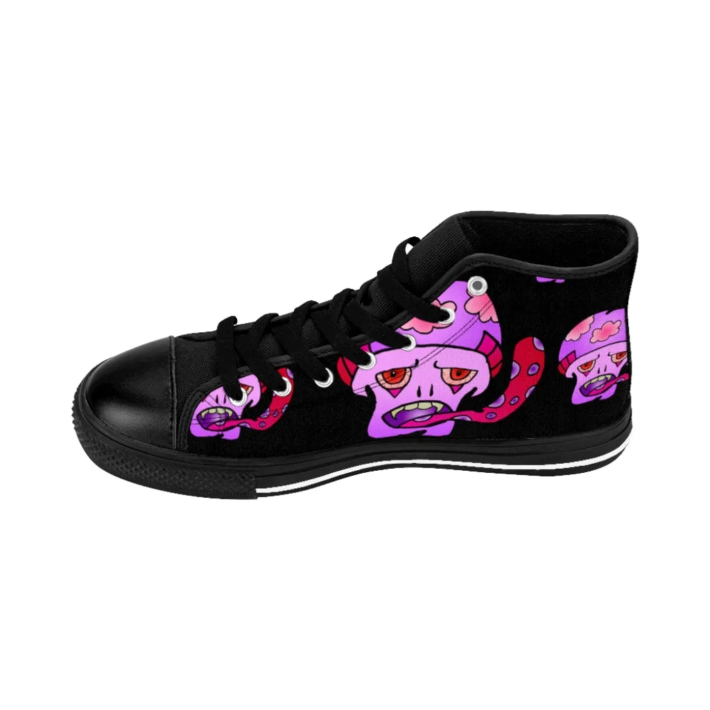 Pink Shroom Men's High-top Sneakers