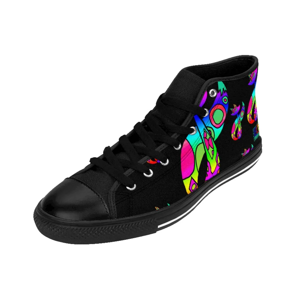 Rainbow Cat Men's High-top Sneakers