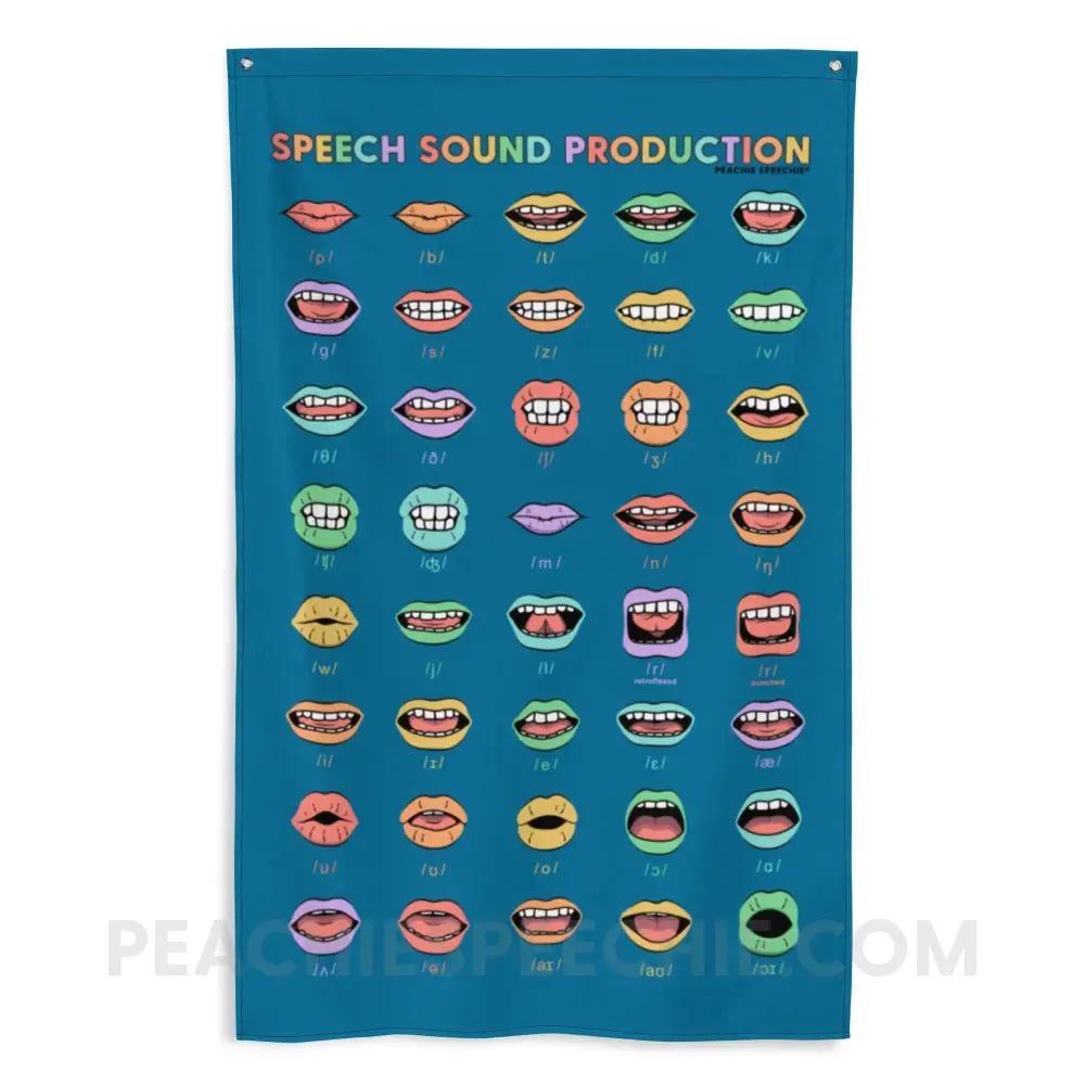 Rainbow Speech Sound Production Flag