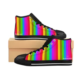 Rainbow Stripes Women's High Tops