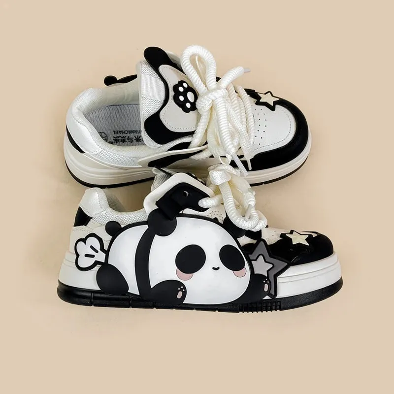 Relaxing Panda Chunky Casual Shoes - Women's