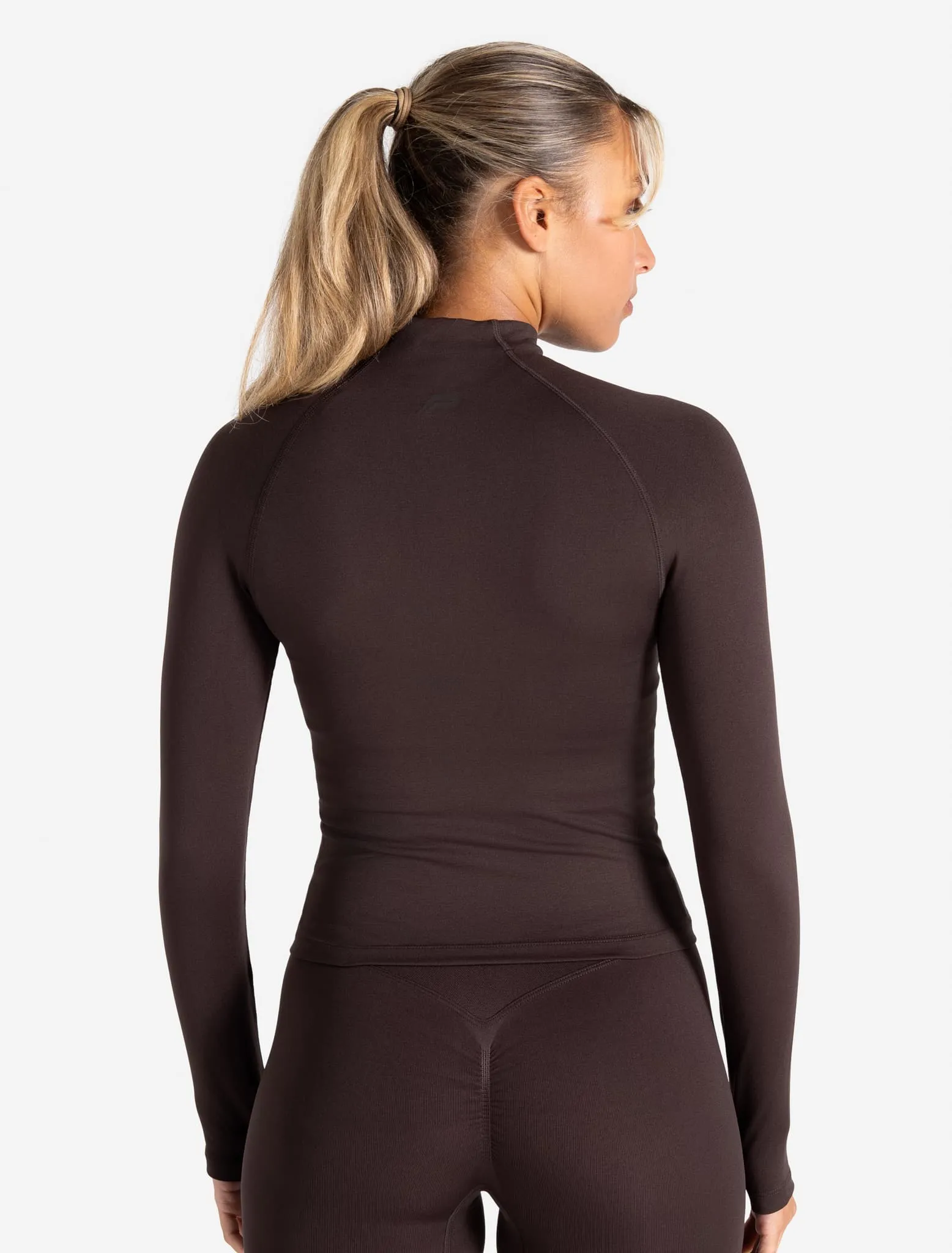 Sculpt Seamless Zip Jacket - Espresso