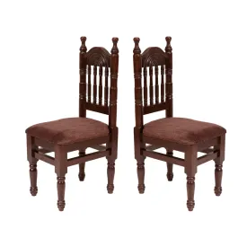 (Set of 2) Pillared Back Chair