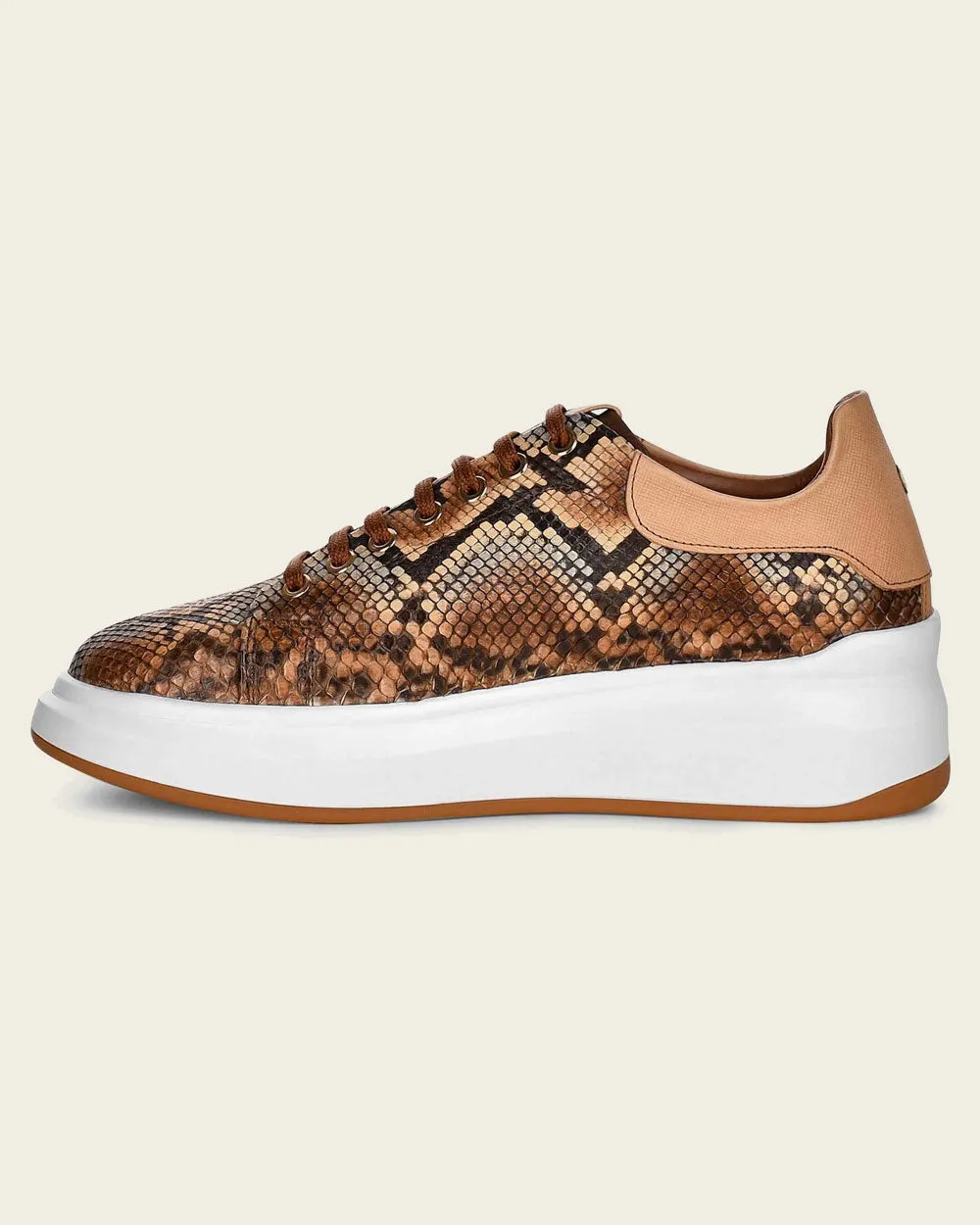 Sneakers brown exotic leather