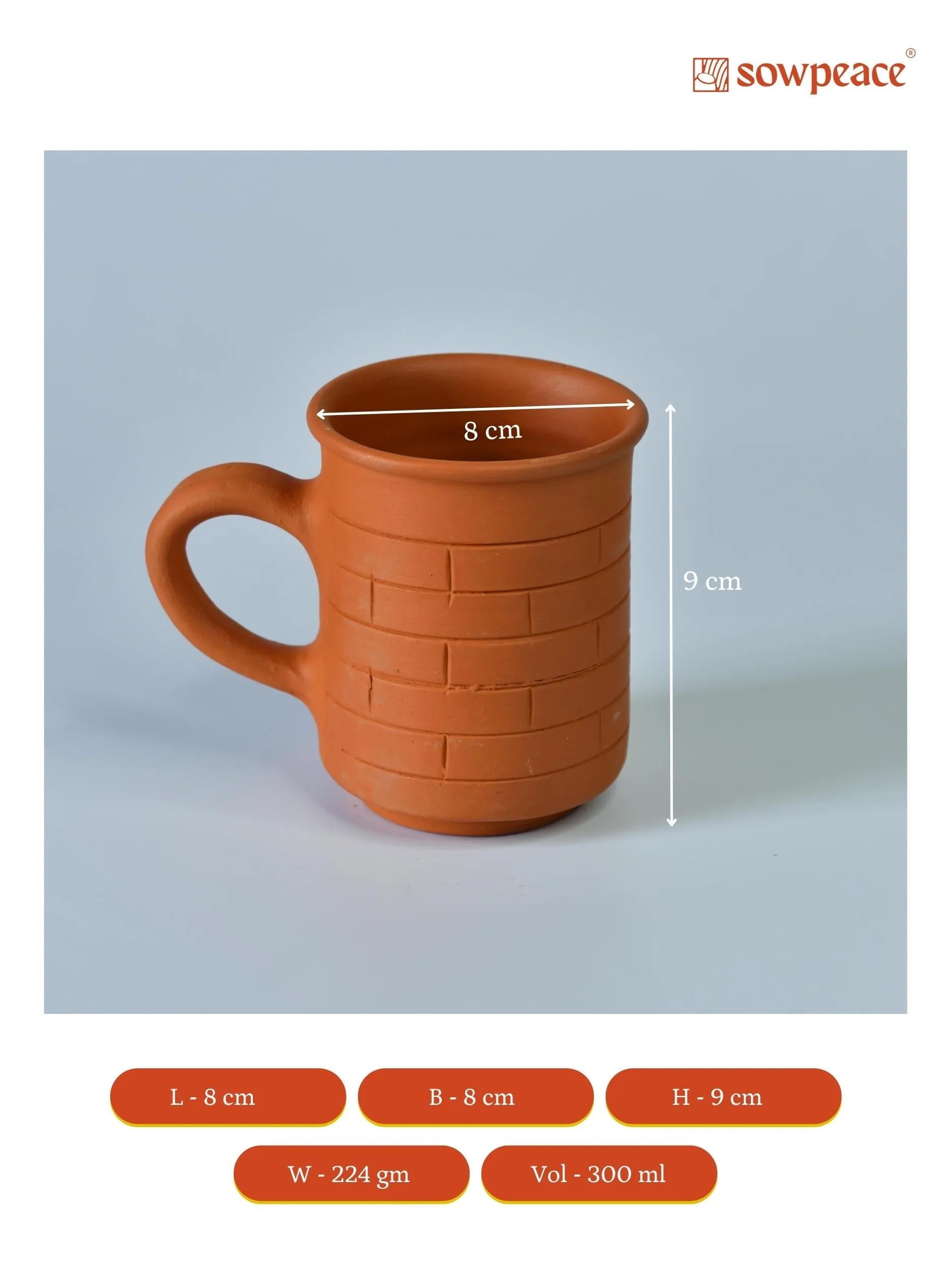 Terracotta Coffee Mug: Stylish, Functional Home & Kitchenware