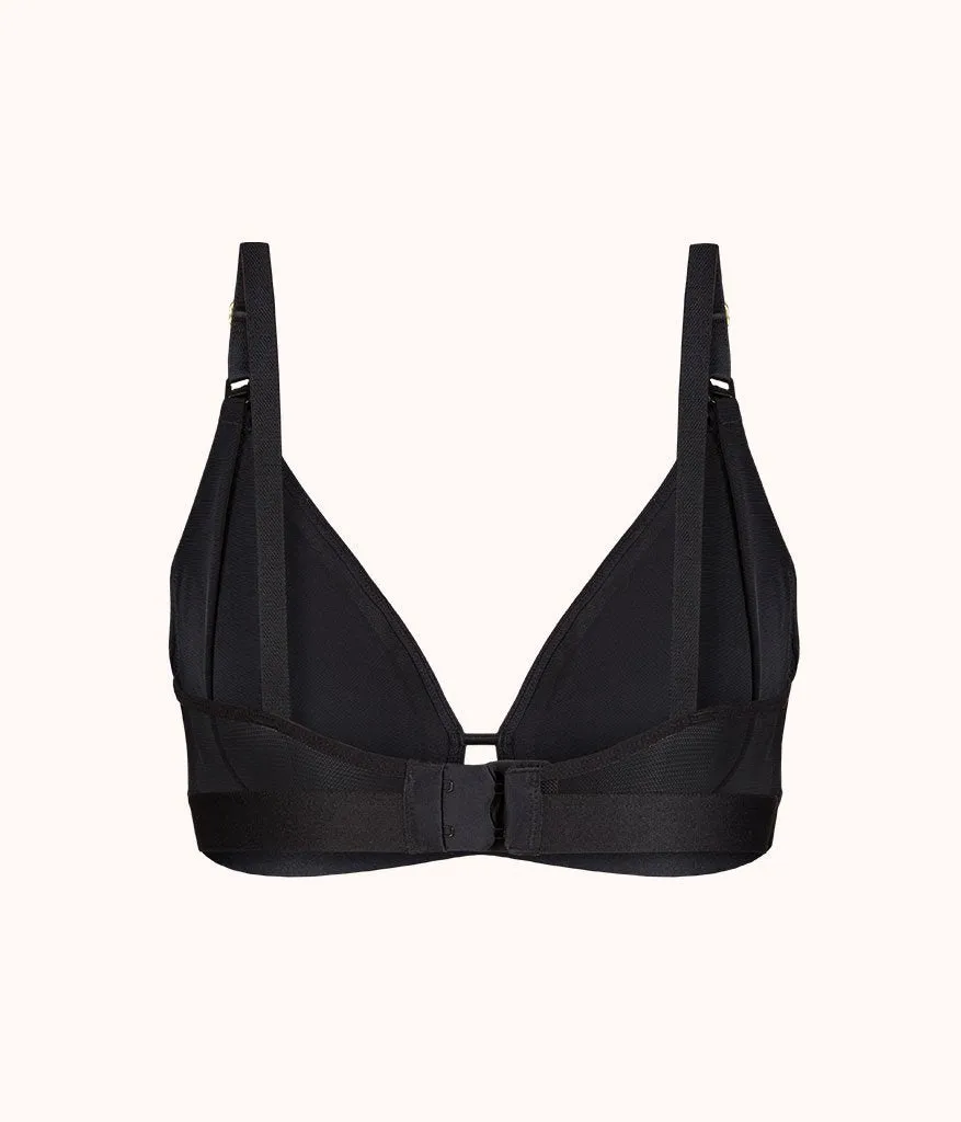 The Busty Nursing Bralette: Jet Black