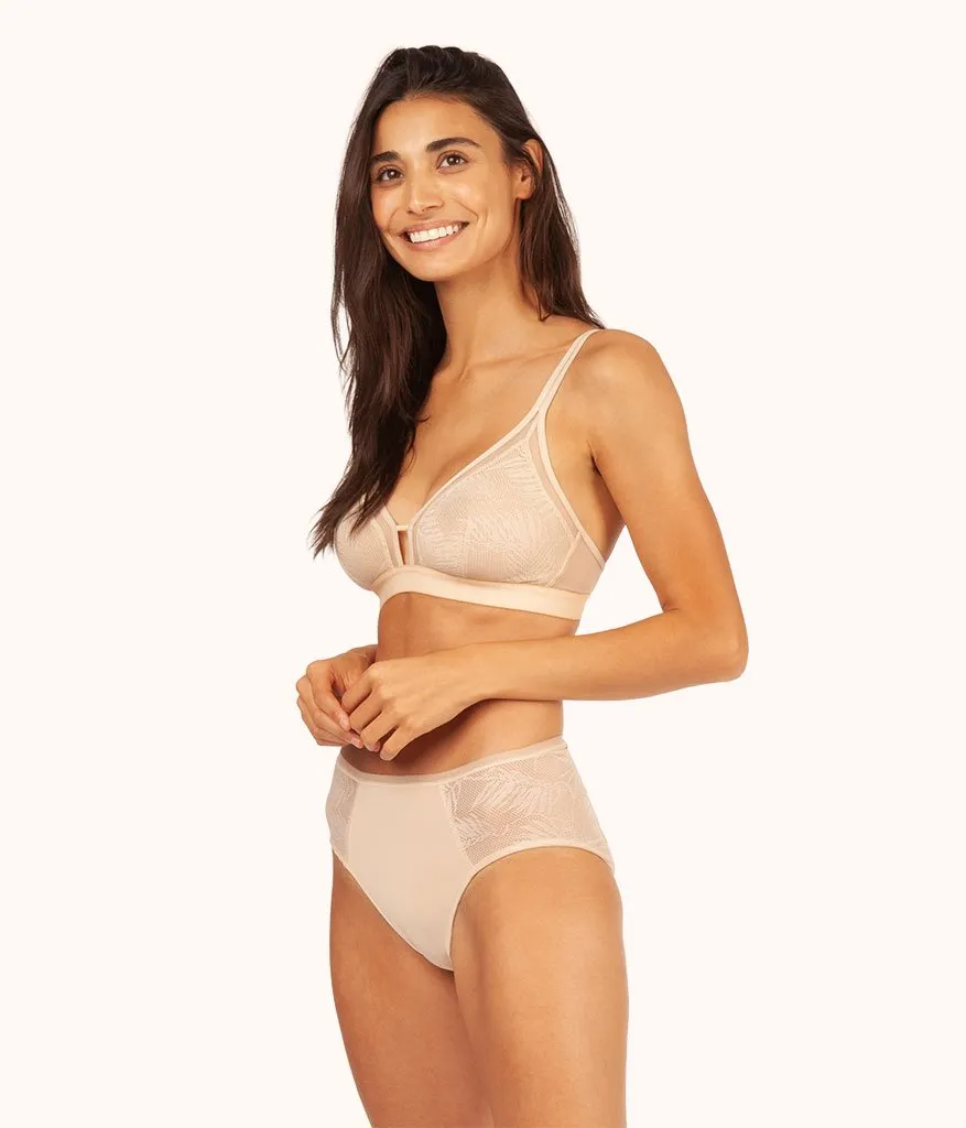 The Smooth Lace Bralette: Toasted Almond