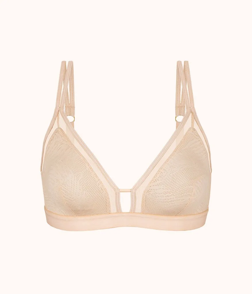 The Smooth Lace Bralette: Toasted Almond