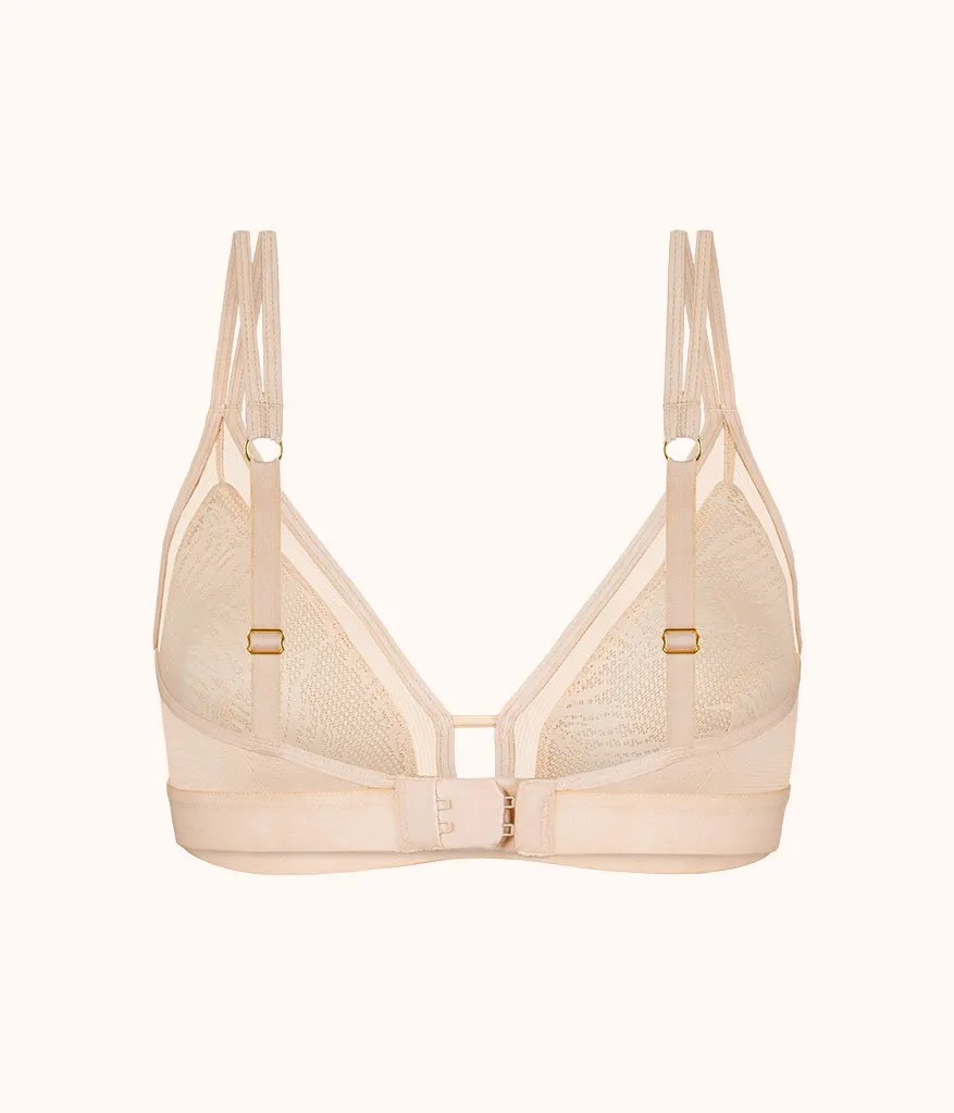 The Smooth Lace Bralette: Toasted Almond