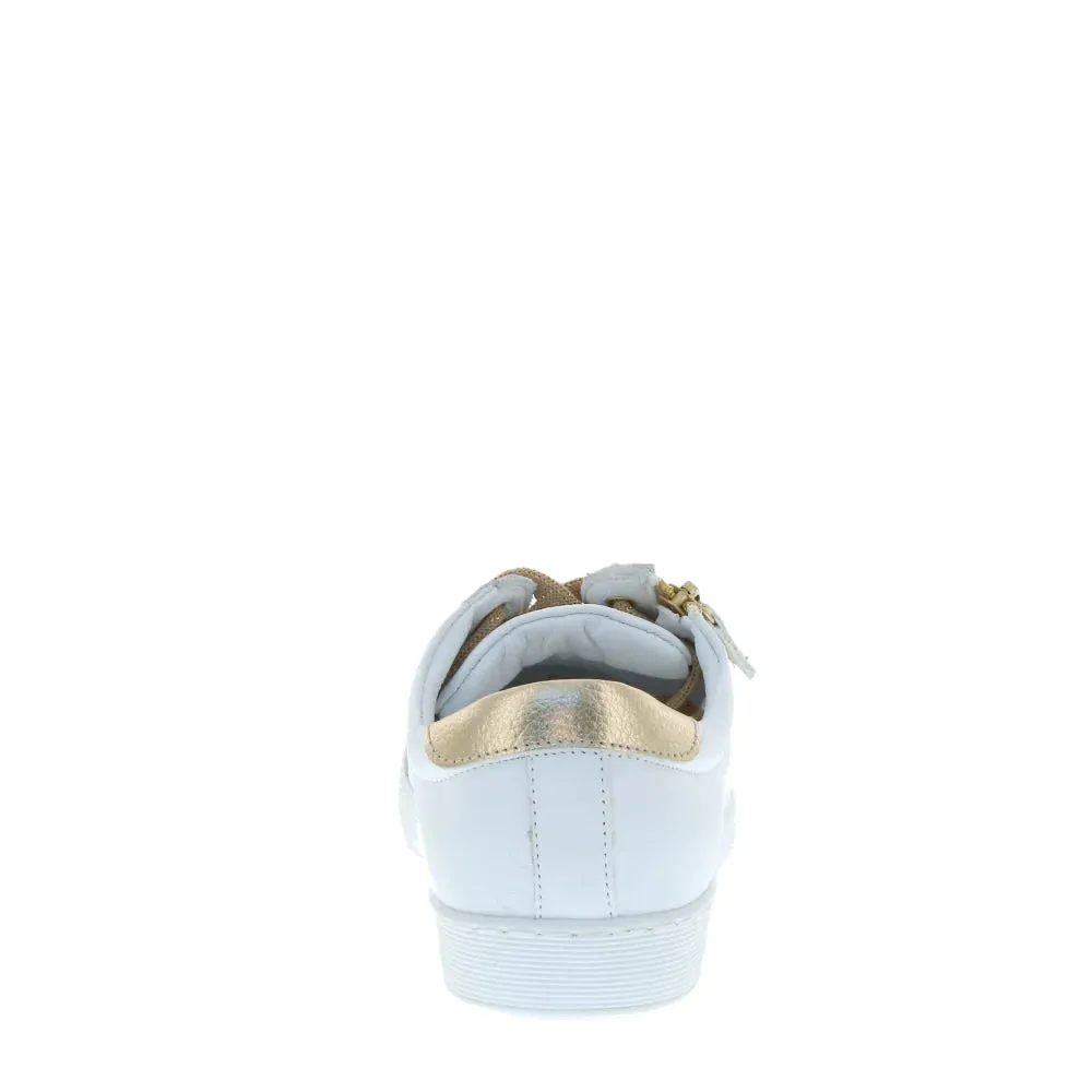 Token Leather Shoe White/Gold