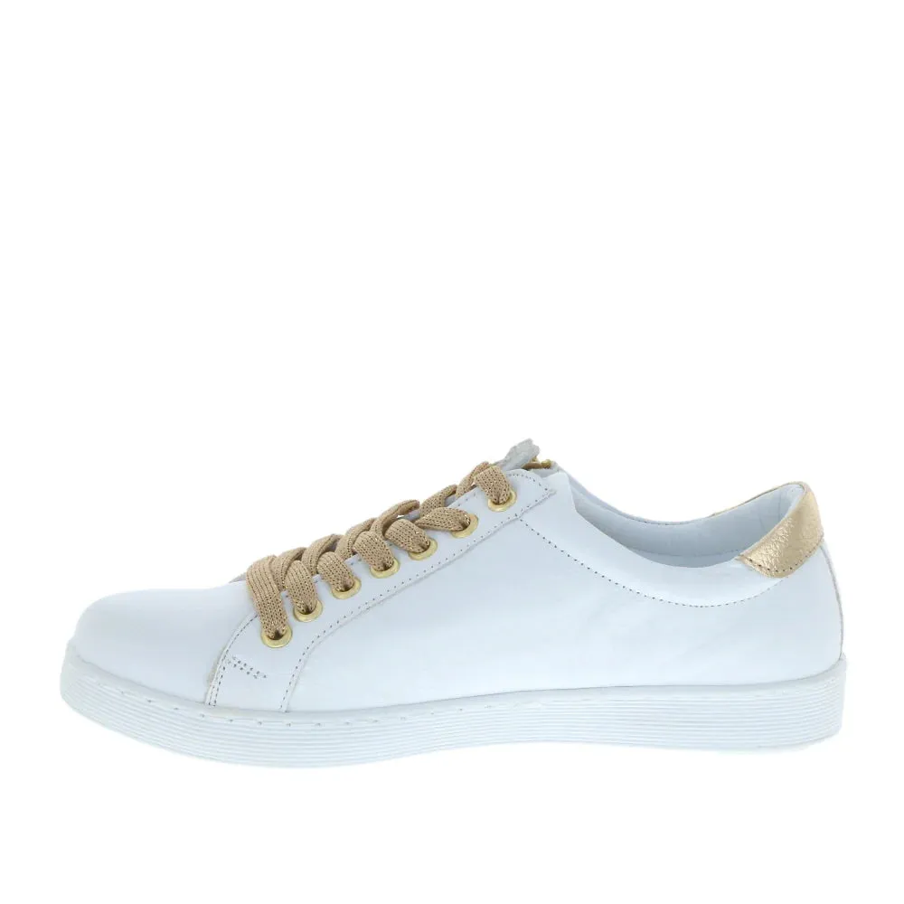 Token Leather Shoe White/Gold