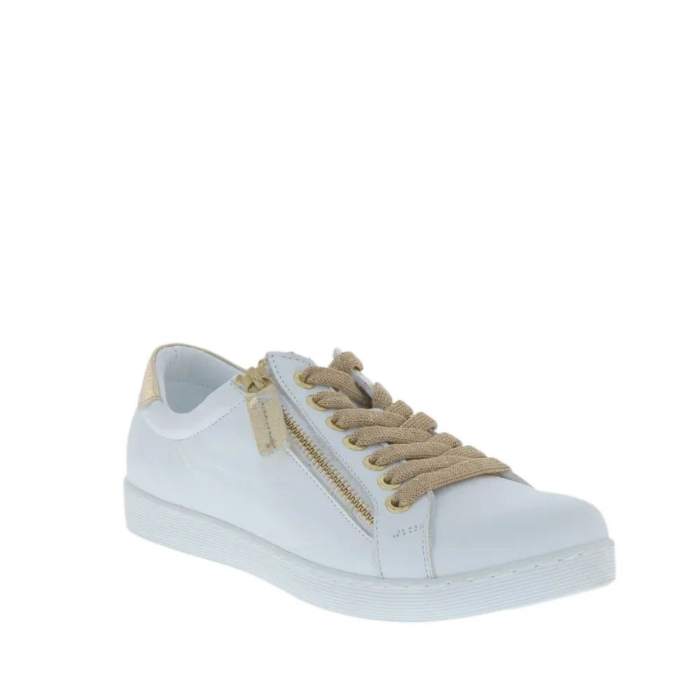 Token Leather Shoe White/Gold