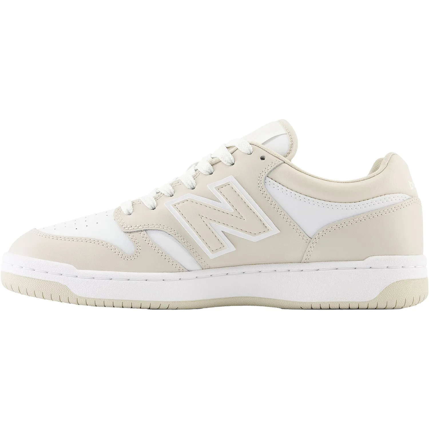 Unisex's New Balance BB480LBB TimberWolf/White Leather