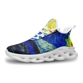 Van Gogh Starry NightUnisex Bounce Mesh Knit Sneakers