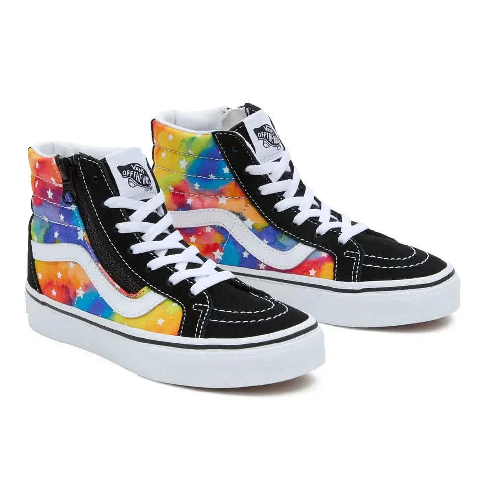 Vans Sk8-Hi Side Zip Kids Reissue - Rainbow Galaxy Black / Multi