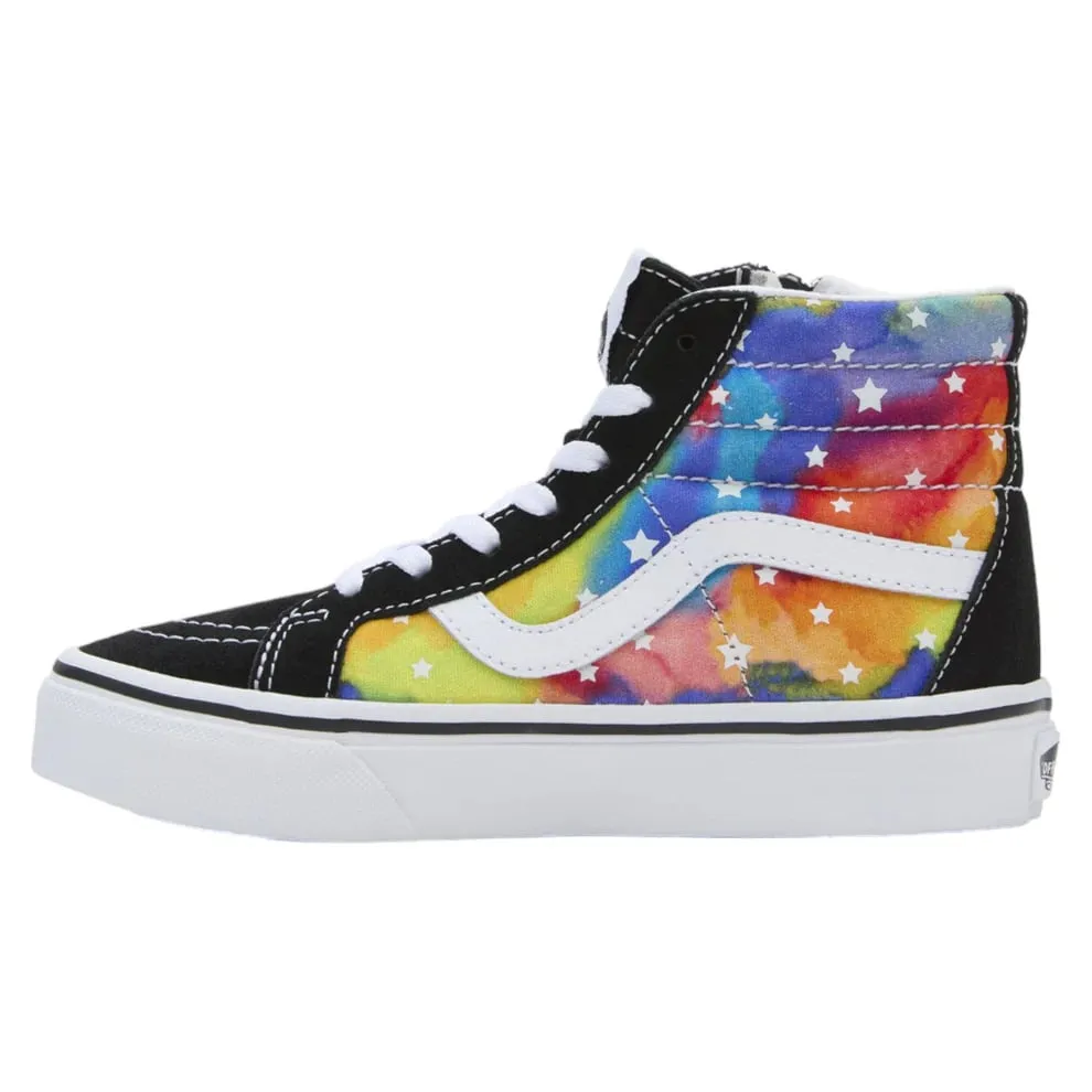 Vans Sk8-Hi Side Zip Kids Reissue - Rainbow Galaxy Black / Multi